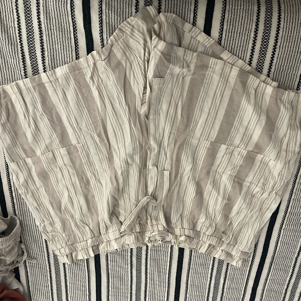 Torrid high waisted striped shorts